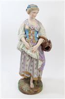 Lot 101 - Large late 19th century French porcelain...