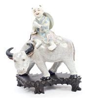 Lot 102 - Early 20th century Chinese porcelain figure of...