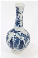 Lot 105 - 20th century Chinese blue and white bottle...