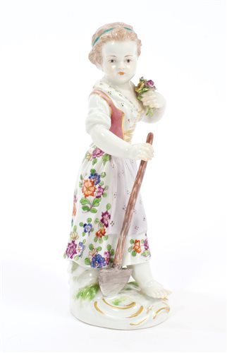 Lot 117 - Late 19th century Meissen porcelain figure of...