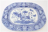 Lot 124 - Early 19th century Spode blue and white ashet...