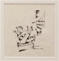 Lot 1149 - *Conroy Maddox (1912 - 2005), pen and ink -...