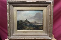 Lot 1088 - Pair of 19th century English School oils on...