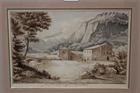 Lot 1095 - Early 20th century English School watercolour -...