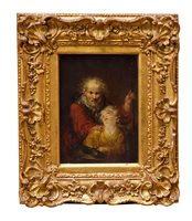 Lot 1121 - 17th century Continental School oil on panel -...