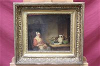 Lot 1123 - 19th century Dutch School oil on panel -...