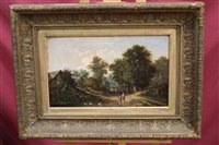 Lot 1014 - Pair of 19th century English School oils on...