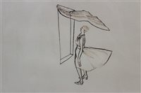 Lot 1018 - Vanessa Baird (b. 1963), pen and ink drawing -...