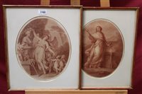 Lot 1160 - Two 19th century Bartolozzi engravings after...