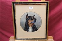 Lot 1169 - Victorian English School watercolour - tondo...