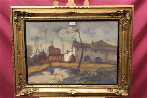 Lot 1047 - Early 20th century Continental School oil on...