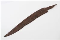 Lot 680 - Ancient Celtic dagger blade, circa 200BC, of...