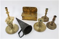 Lot 671 - Collection of 18th / 19th century brass...