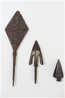 Lot 683 - Large Medieval iron arrowhead, circa 900 -...