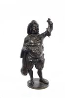 Lot 690 - 19th century Continental bronze figure of a...