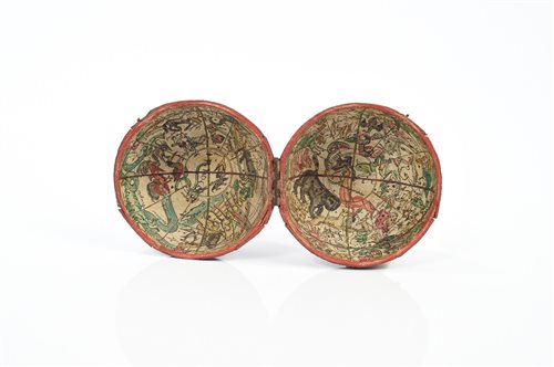Lot 698 - Rare 18th century shagreen pocket globe case,...