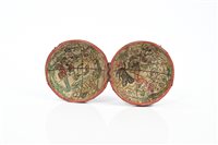 Lot 698 - Rare 18th century shagreen pocket globe case,...