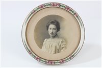 Lot 741 - Late 19th century enamelled photograph frame...