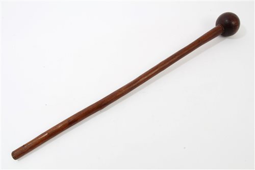 Lot 767 - Antique African tribal throwing stick with...
