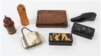 Lot 834 - Group of 19th century boxes - to include...