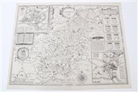 Lot 855 - John Speed, 17th century engraved map of...
