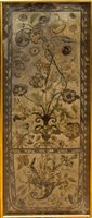 Lot 874 - Fine 18th century embroidered tapestry panel...