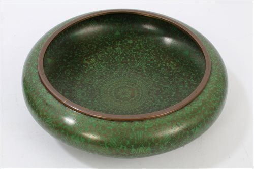 Lot 887 - Good quality Chinese cloisonné shallow bowl...