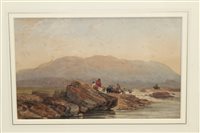 Lot 903 - David Cox (1783 - 1859), watercolour - figures...