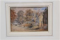 Lot 912 - George Pyne (1800 - 1884), watercolour - rural...