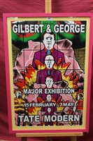 Lot 997 - Gilbert and George, signed poster - Major...