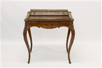 Lot 1350 - 19th century French figured walnut gilt metal...