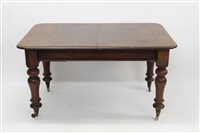 Lot 1377 - Early Victorian mahogany extending dining...