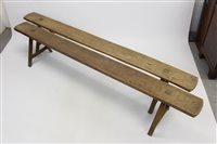 Lot 1378 - Good pair of 19th century primitive oak...