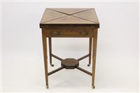 Lot 1390 - Victorian rosewood and marquetry inlaid...