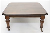 Lot 1397 - Very large Victorian mahogany extending dining...