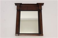 Lot 1402 - Regency mahogany pier mirror, rectangular...