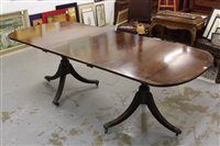 Lot 1411 - 19th century and later mahogany crossbanded...