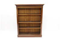 Lot 1313 - Edwardian mahogany and brass inlaid open...