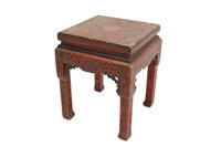 Lot 1325 - Late 19th / early 20th century Chinese red...