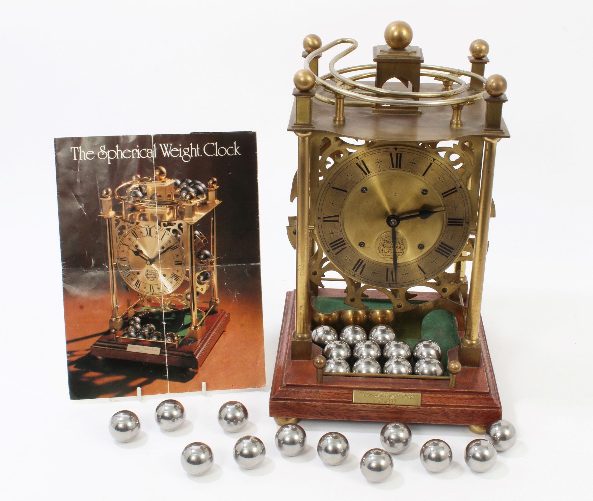 Lot 1264 Unusual spherical weight clock, by Harding