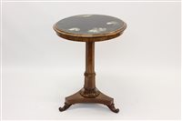 Lot 1308 - Unusual William IV rosewood occasional table,...