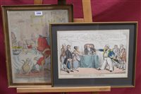 Lot 1204 - James Gillray (1756 - 1815), hand-coloured...