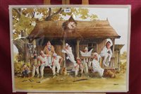 Lot 1210 - Steve Garner, four amusing watercolour...