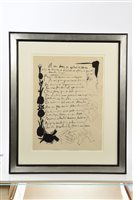 Lot 1213 - Pablo Picasso (1881 - 1973), drypoint and...