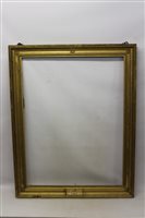 Lot 1215 - 19th century gilt gesso picture frame with...