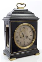 Lot 1251 - George III bracket clock, by John Waldren,...