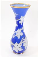 Lot 160 - Large Victorian Webb-style cameo glass vase...