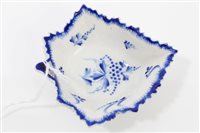 Lot 162 - 18th century Derby leaf-shaped pickle dish...