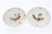 Lot 164 - Pair 18th century Ludwigsburg oval dishes with...