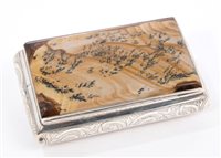 Lot 291 - Unusual George IV silver box of rectangular...